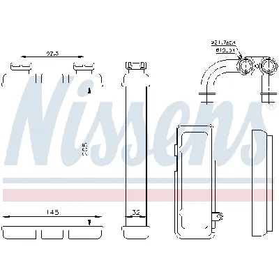 Izmenjivač toplote NISSENS NIS 70520 IC-A359BF