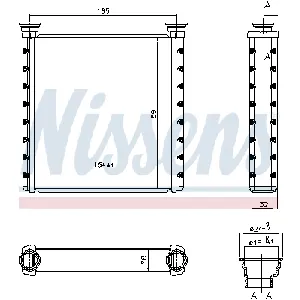 Izmenjivač toplote NISSENS NIS 70533 IC-G0R6G5