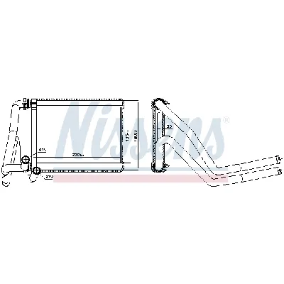 Izmenjivač toplote NISSENS NIS 707071 IC-DD61BD