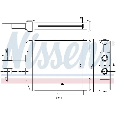 Izmenjivač toplote NISSENS NIS 707072 IC-DD61BE