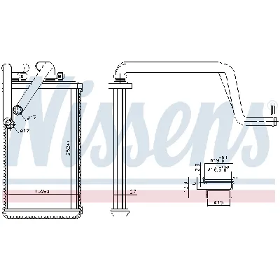 Izmenjivač toplote NISSENS NIS 707074 IC-DD61C0
