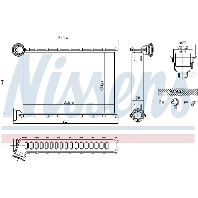 Izmenjivač toplote NISSENS NIS 707079 IC-E73CFE