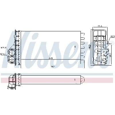 Izmenjivač toplote NISSENS NIS 707091 IC-E447B9