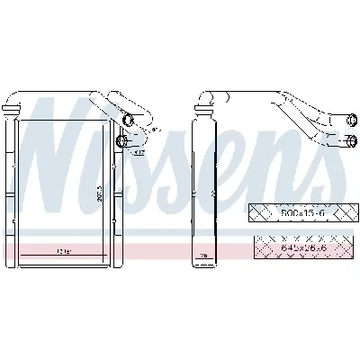 Izmenjivač toplote NISSENS NIS 707093 IC-E4AA61