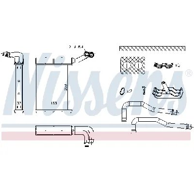 Izmenjivač toplote NISSENS NIS 707095 IC-F529BC