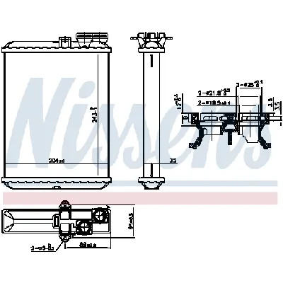 Izmenjivač toplote NISSENS NIS 707102 IC-F529BD
