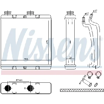 Izmenjivač toplote NISSENS NIS 707173 IC-F82699