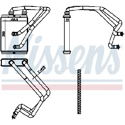 Izmenjivač toplote NISSENS NIS 707174 IC-G0R6G6