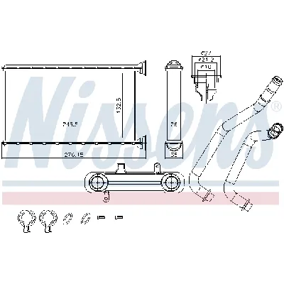 Izmenjivač toplote NISSENS NIS 707190 IC-G0R6G8