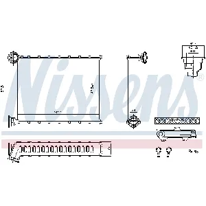 Izmenjivač toplote NISSENS NIS 707199 IC-G0R6G9