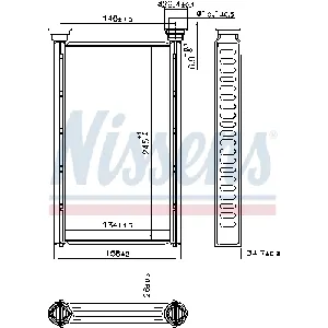 Izmenjivač toplote NISSENS NIS 707209 IC-G0UAED