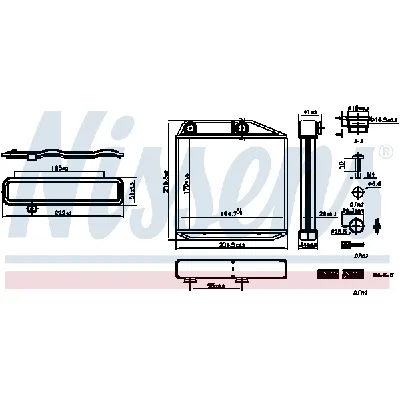 Izmenjivač toplote NISSENS NIS 707213 IC-G0T0N9