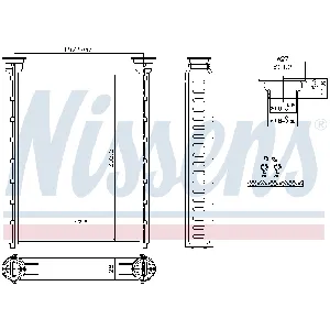 Izmenjivač toplote NISSENS NIS 707214 IC-G0UAEE
