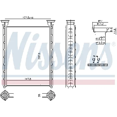 Izmenjivač toplote NISSENS NIS 707214 IC-G0UAEE
