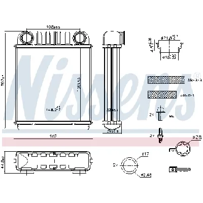 Izmenjivač toplote NISSENS NIS 707216 IC-G0T0NA