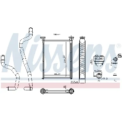 Izmenjivač toplote NISSENS NIS 707290 IC-G11C4V