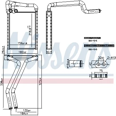 Izmenjivač toplote NISSENS NIS 707297 IC-G11C4W