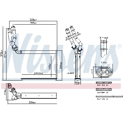 Izmenjivač toplote NISSENS NIS 707299 IC-G11A9M