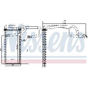 Izmenjivač toplote NISSENS NIS 707310 IC-G11C50