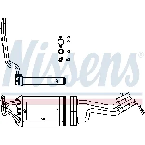 Izmenjivač toplote NISSENS NIS 70980 IC-D309EF
