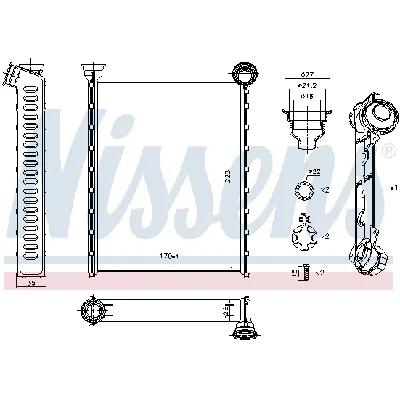 Izmenjivač toplote NISSENS NIS 71162 IC-D43401