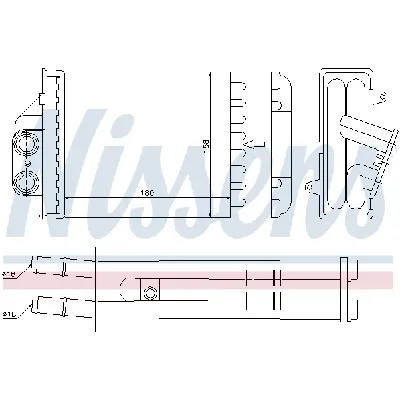 Izmenjivač toplote NISSENS NIS 71453 IC-AFE487