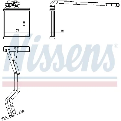 Izmenjivač toplote NISSENS NIS 71771 IC-D45FAC
