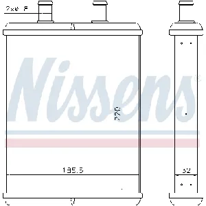 Izmenjivač toplote NISSENS NIS 71817 IC-D45FAF