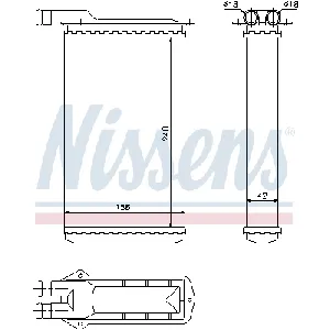 Izmenjivač toplote NISSENS NIS 71942 IC-A9602C