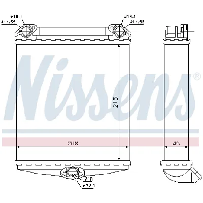 Izmenjivač toplote NISSENS NIS 72001 IC-474220
