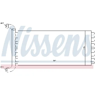 Izmenjivač toplote NISSENS NIS 72037 IC-A96027