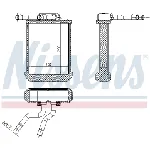 Izmenjivač toplote NISSENS NIS 72045 IC-D45FB0