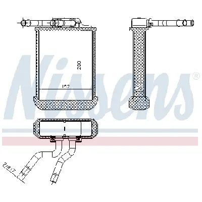 Izmenjivač toplote NISSENS NIS 72045 IC-D45FB0