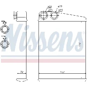 Izmenjivač toplote NISSENS NIS 72046 IC-D133B1