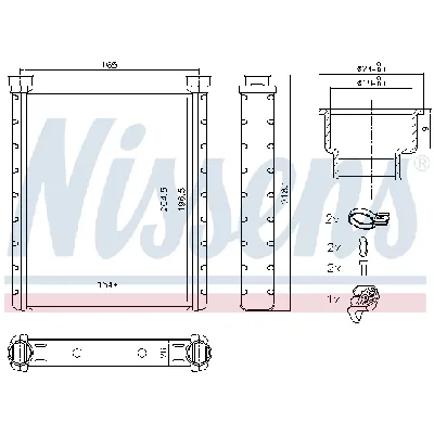 Izmenjivač toplote NISSENS NIS 72065 IC-E4AA6A