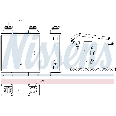 Izmenjivač toplote NISSENS NIS 72072 IC-F529BA