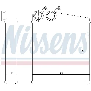 Izmenjivač toplote NISSENS NIS 72206 IC-9D28F1