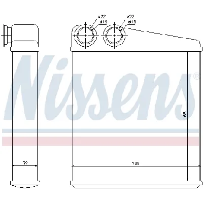 Izmenjivač toplote NISSENS NIS 72206 IC-9D28F1