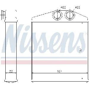 Izmenjivač toplote NISSENS NIS 72661 IC-9D28F3