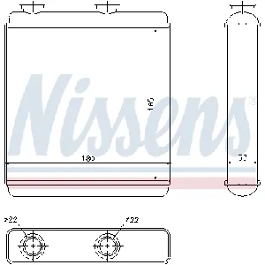 Izmenjivač toplote NISSENS NIS 72663 IC-A359D1