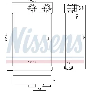 Izmenjivač toplote NISSENS NIS 72669 IC-D09A33