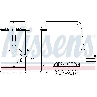 Izmenjivač toplote NISSENS NIS 72956 IC-E4AA64