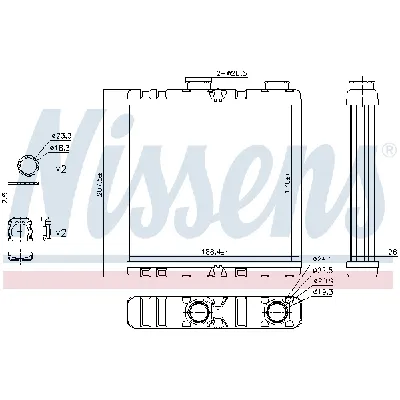 Izmenjivač toplote NISSENS NIS 73342 IC-DACF81