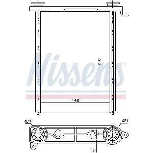 Izmenjivač toplote NISSENS NIS 73343 IC-D45FB2