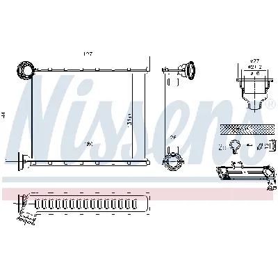 Izmenjivač toplote NISSENS NIS 73345 IC-F4F65F