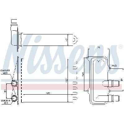 Izmenjivač toplote NISSENS NIS 73468 IC-D309F6