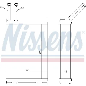 Izmenjivač toplote NISSENS NIS 73642 IC-A9601B