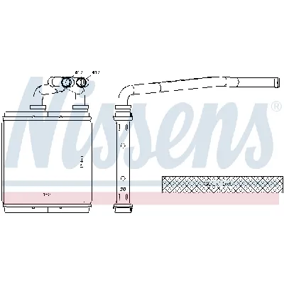 Izmenjivač toplote NISSENS NIS 73675 IC-E4AA66