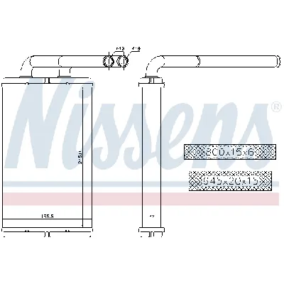 Izmenjivač toplote NISSENS NIS 73676 IC-E4AA67