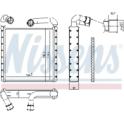 Izmenjivač toplote NISSENS NIS 73943 IC-DA5A87